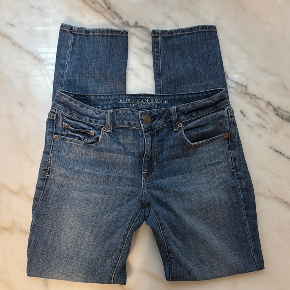 American Eagle Outfitters Blue Skinny Jeans Medium Wash